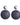 charlise earrings blauw lila silver