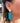 Coraline - Turquoise resin gold statement earrings