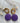 Caroline - purple gold stingray earrings