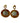 Isabeau - Aquamarine gold circle drop earrings
