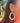 Maelys - White wooden  gold statement earrings