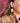 Angela - Dark camel gold statement earrings