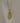 Annabella - Gold teardrop pendant statement necklace