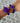 Béatrice - Purple elastic stingray bracelet