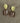 Annaline - Taupe Venetian gold statement earrings