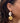 Lolita - White shell gold statement earrings