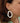 Maelys - White wooden  gold statement earrings