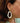 Maelys - White wooden  gold statement earrings