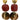 Léane - Orange snakeskin statement earrings