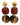 Léane - Orange snakeskin statement earrings