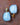 Rosalie - Light blue resin statement earrings