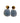 Rosalie - Light blue resin statement earrings