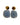 Rosalie - Light blue resin statement earrings
