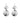 milou silver earrings