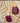 Carine - Burgundy resin statement earrings