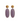 Aurore - Purple resin drop earrings