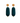 Aurore - Petrol drop earrings
