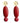 Aurélie - Red statement earrings