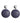 charlise earrings blauw lila silver