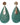complimenti handgemaakte oorbellen turquoise goud giulia