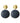 complimenti oorbellen blauw charlise