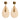 off-white and gold earrings made of snakeskin Federica