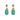 Turquoise and gold earrings made of snakeskin Maxine