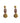 Eline - Nude resin statement earrings