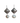 Eloise - Silver sweet water pearl circle drop earrings