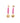 Flo - Pink statement earrings