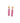 Florine - Pink drop earrings