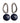 nathalie silver earrings blue black
