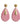 giulia oorbellen roze pink gold