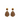 Juliette - Brown teardrop earrings