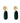 Lauren - Petrol drop earrings