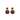Léa - Dark brown snakeskin drop earrings