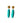 Luciana - Turquoise resin drop earrings