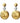 Marie-Julie - Gold statement earrings with sweet water pearls