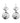 milou silver earrings
