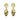 Mylene - Gold drop earrings