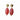 Natalia - Pink resin drop earrings
