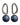 nathalie earrings blue silver