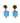 Patrice - Light blue ceramic drop earrings