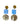 Patrizia - Light blue ceramic drop earrings