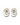 Renee - Silver double hoops earrings