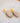 Valentine - Yellow marble resin drop earrings
